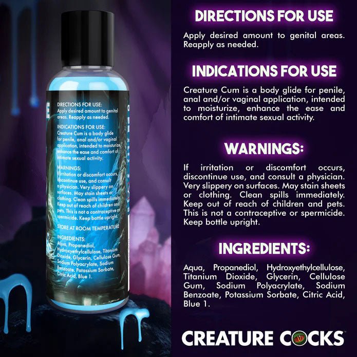 Creature Cum Blue Water - Based Lubricant 4oz - US Stores