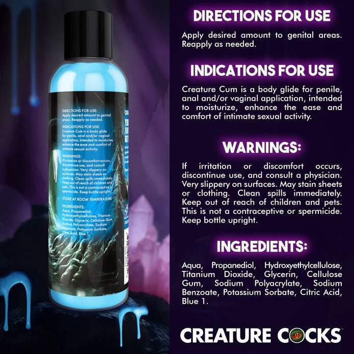 Creature Cum Blue Water - Based Lubricant 8oz - US Stores