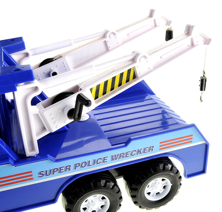 AZ Import Big Heavy Duty Police Tow Truck With Friction Power - US Stores