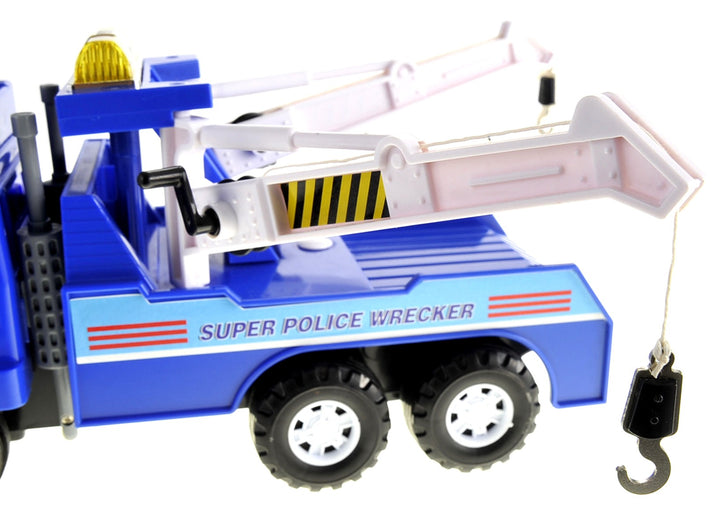 AZ Import Big Heavy Duty Police Tow Truck With Friction Power - US Stores