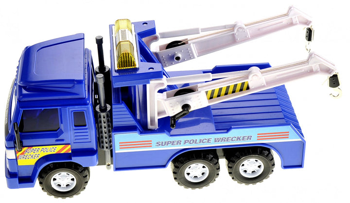 AZ Import Big Heavy Duty Police Tow Truck With Friction Power - US Stores