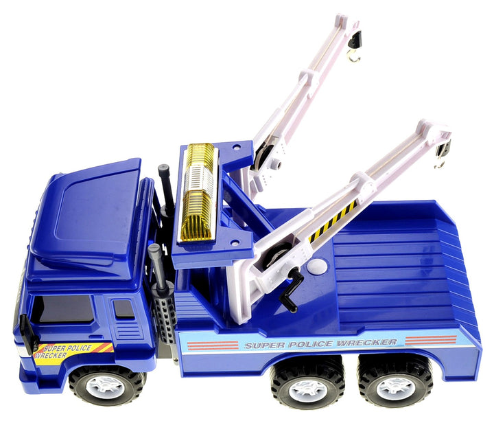 AZ Import Big Heavy Duty Police Tow Truck With Friction Power - US Stores