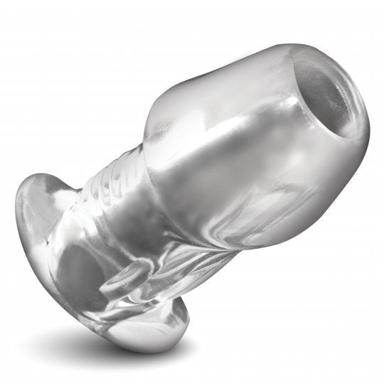 Dicked Clear Hollow Anal Plug - X - Large - US Stores