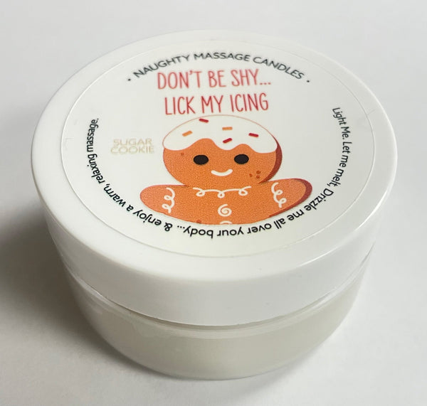Don't Be Shy Lick My Icing Massage Candle - Sugar Cookie 1.7 Oz - US Stores
