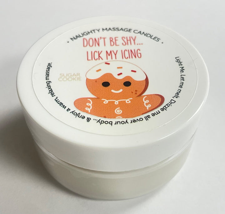Don't Be Shy Lick My Icing Massage Candle - Sugar Cookie 1.7 Oz - US Stores