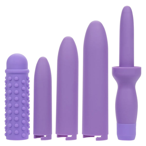 Dr. Laura Berman Rechargeable Dilators Set of 4 Locking Sizes Plus Sleeve - Purple - US Stores