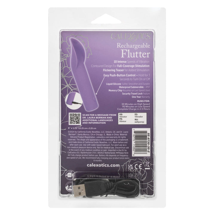 Dr. Laura Berman Rechargeable Flutter - Purple - US Stores