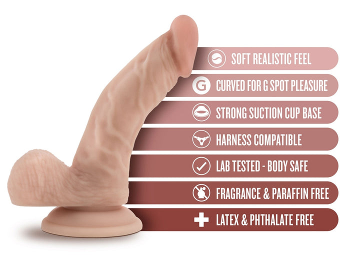 Dr. Skin - Dr. Stephen - 6.5 Inch Dildo With Balls - Beige - US Stores