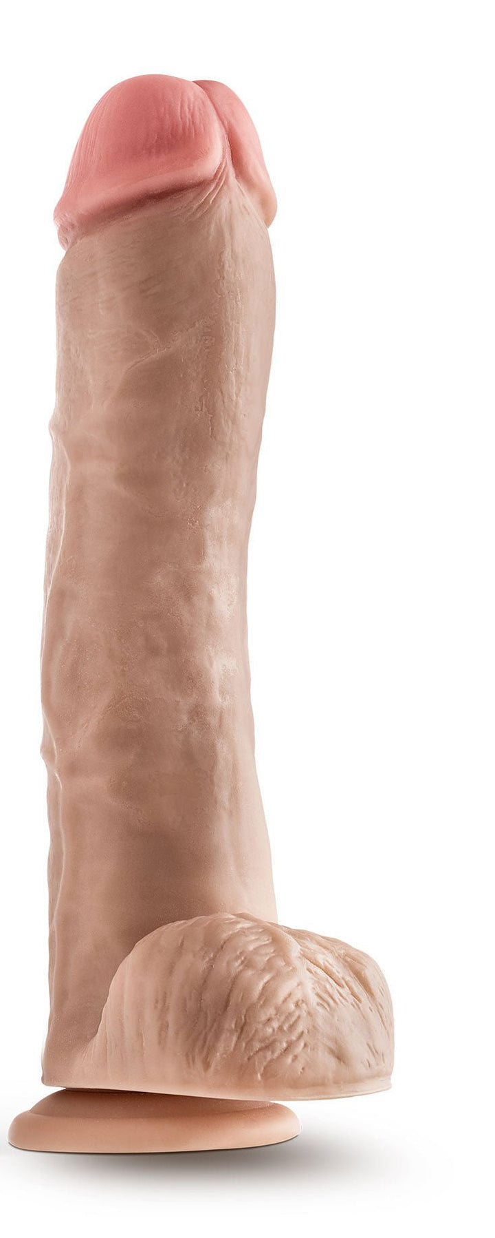 Dr. Skin - Mr. Savage - 11.5 Inch Dildo With Balls - Beige - US Stores