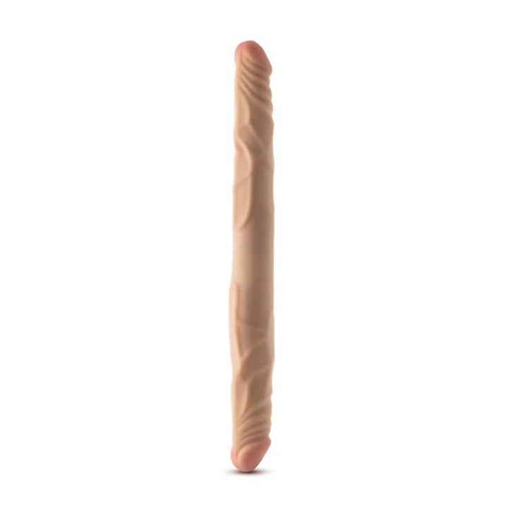 Dr. Skin Plus - 14 Posable Double Dong - Beige - US Stores