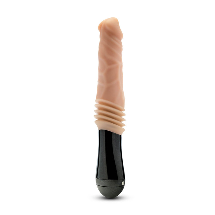 Dr. Skin Silicone - Dr. Knight - Thrusting Gyrating Vibrating Dildo - Beige - US Stores