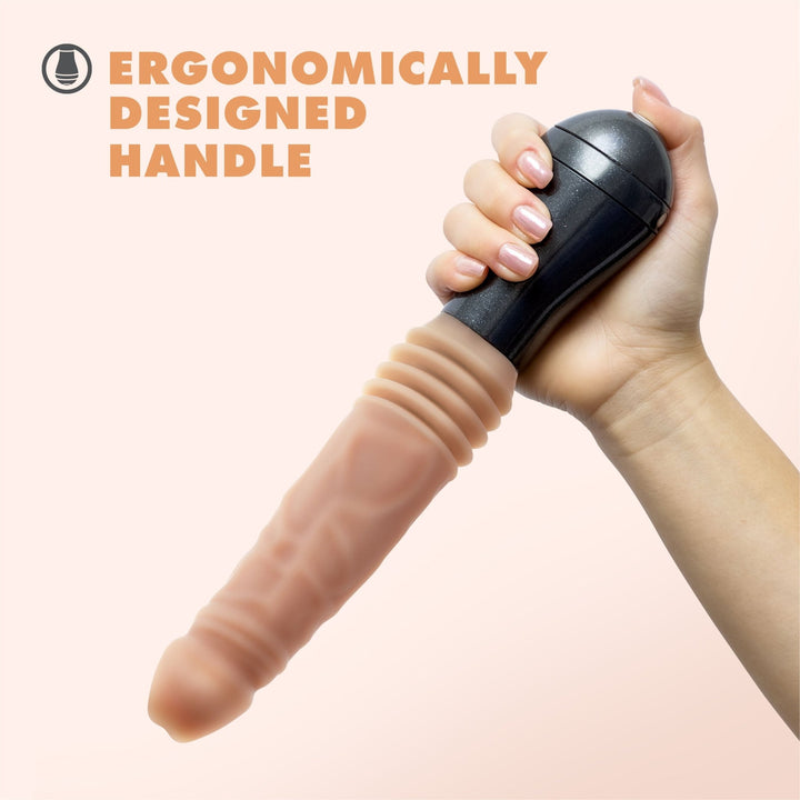 Dr. Skin Silicone - Dr. Knight - Thrusting Gyrating Vibrating Dildo - Beige - US Stores