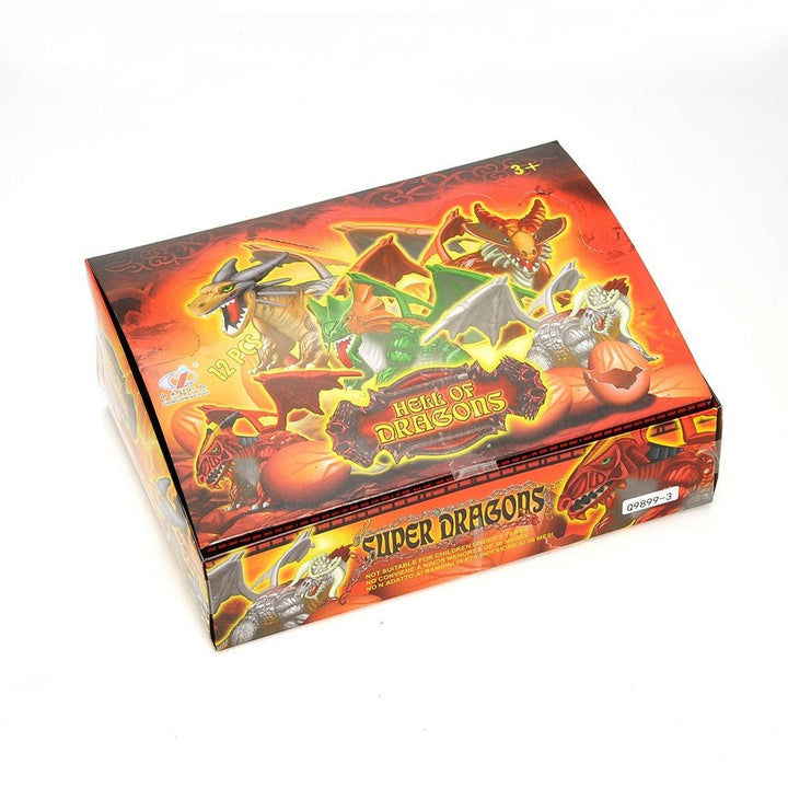 Dragon Figurine Puzzles In Hatching Jurrasic Eggs (12 Eggs Per Pack) - US Stores