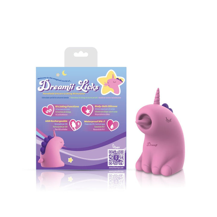 Dreamii Licks Licking Unicorn Stimulator - Mystical Pink - US Stores