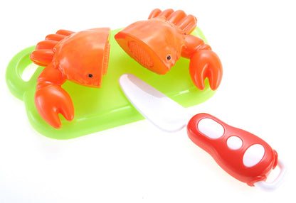 Seafood Cutting Food Playset for Kids – Pretend Cooking Kitchen Toy