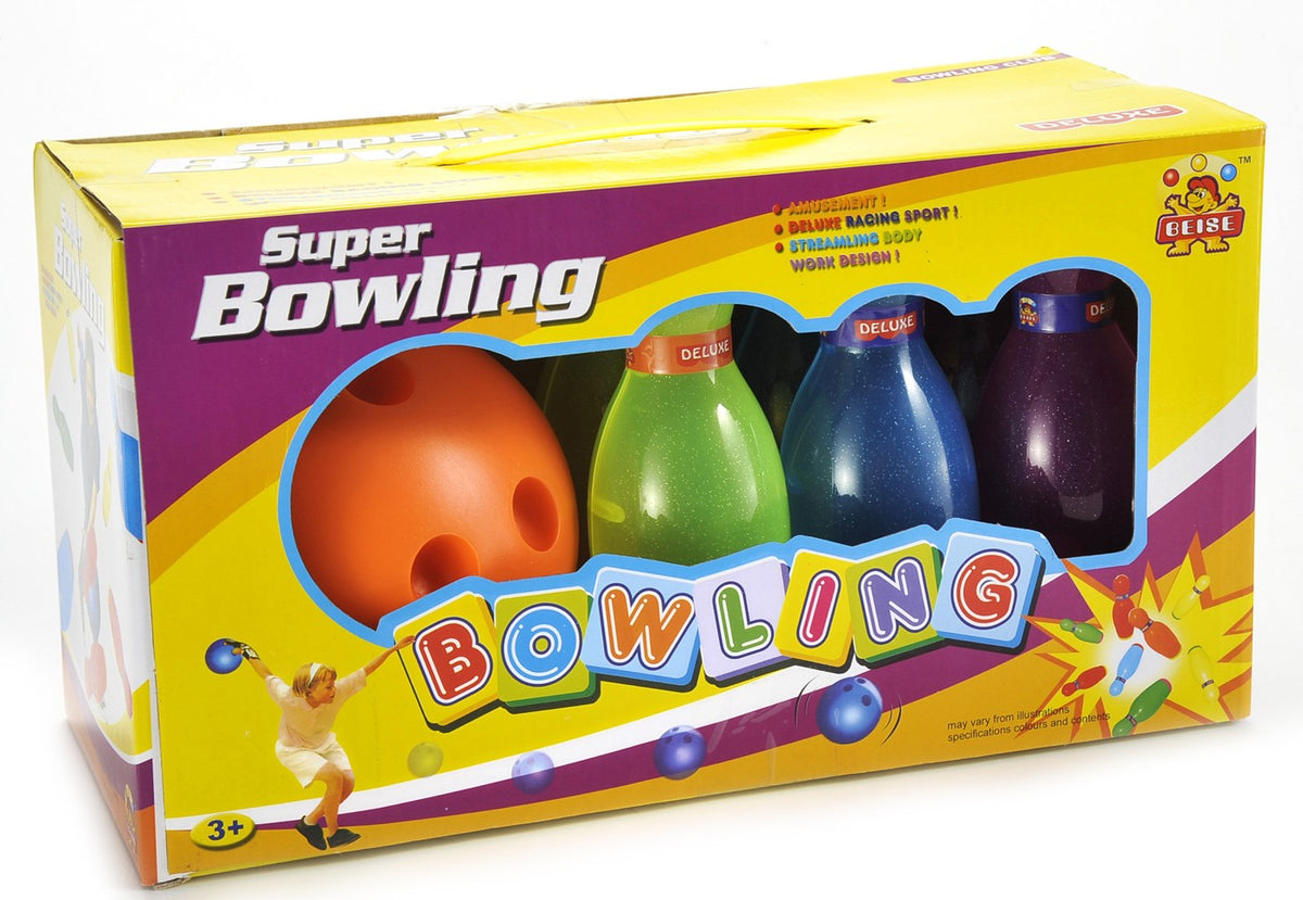 Kids’ Bowling Set – 6 Colorful 7-Inch Pins & Ball