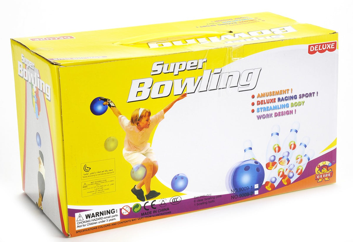 Kids’ Bowling Set – 6 Colorful 7-Inch Pins & Ball