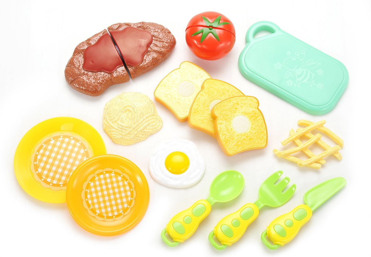 Kitchen Fun Steak & Egg Cutting Food Playset