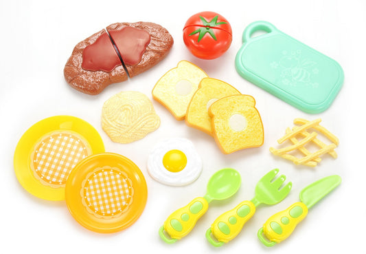 Kitchen Fun Steak & Egg Cutting Food Playset