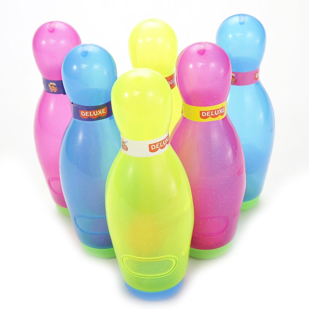 Kids’ Bowling Set – 6 Colorful 7-Inch Pins & Ball