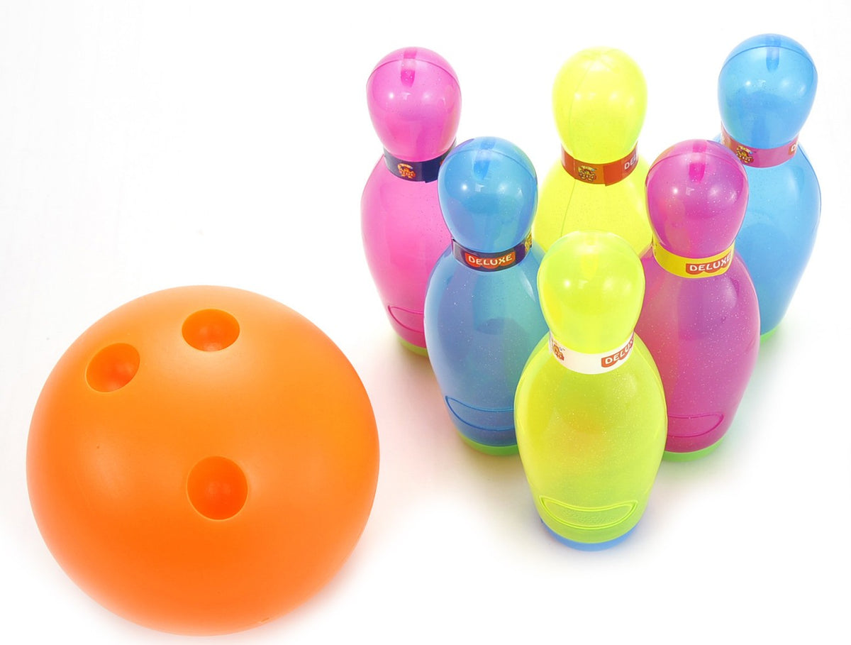 Kids’ Bowling Set – 6 Colorful 7-Inch Pins & Ball