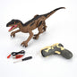 Remote Control Velociraptor Dinosaur with LED Lights, Sounds & Mist Spray