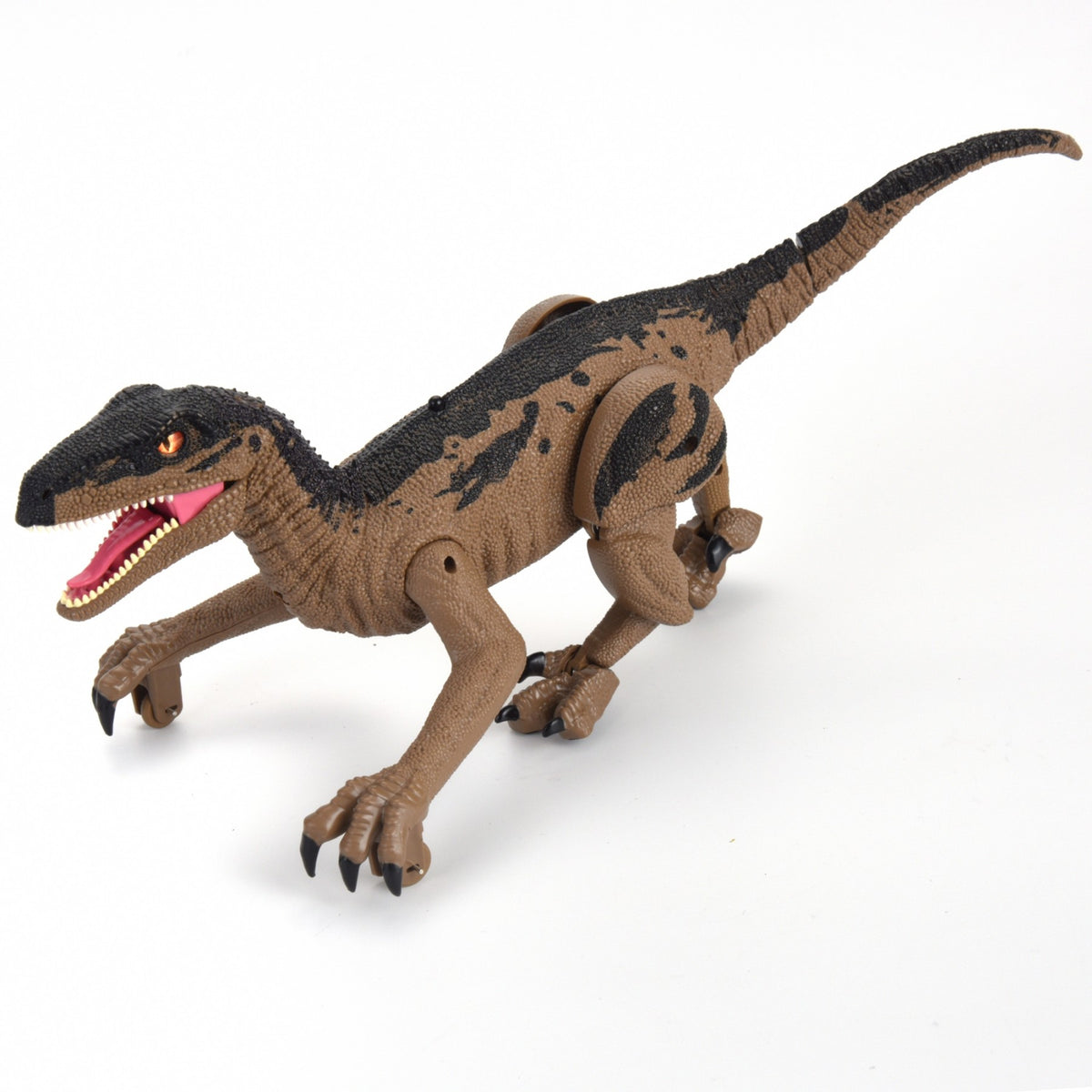Remote Control Velociraptor Dinosaur with LED Lights, Sounds & Mist Spray