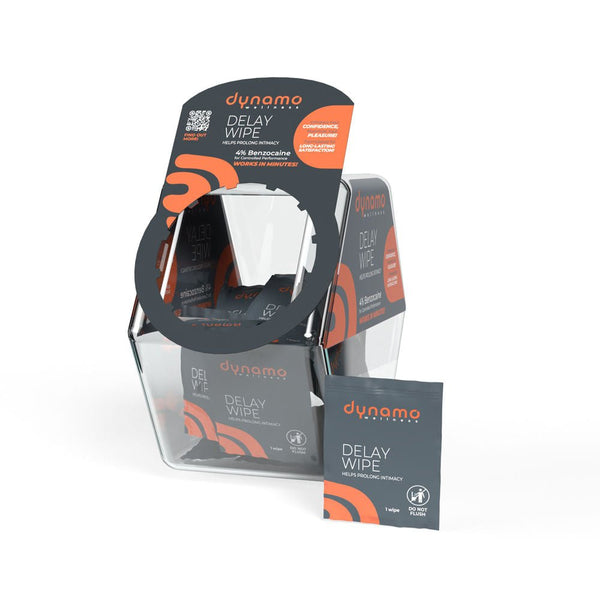 Dynamo Wellness Delay Wipe 4% - Bowl 144 Pieces - US Stores