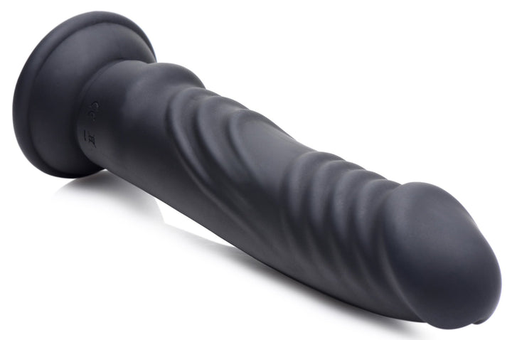 E - Stim and Vibrating Dildo With Remote - Black - US Stores