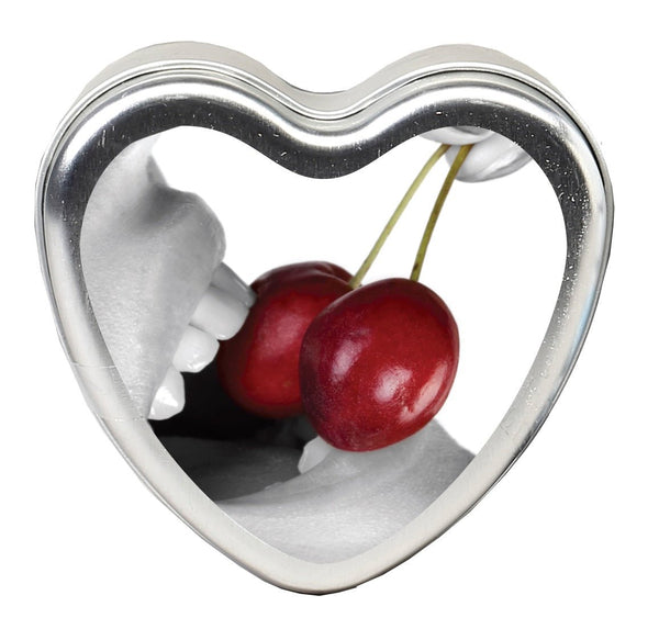 Edible Heart Candle - Cherry - 4 Oz. - US Stores