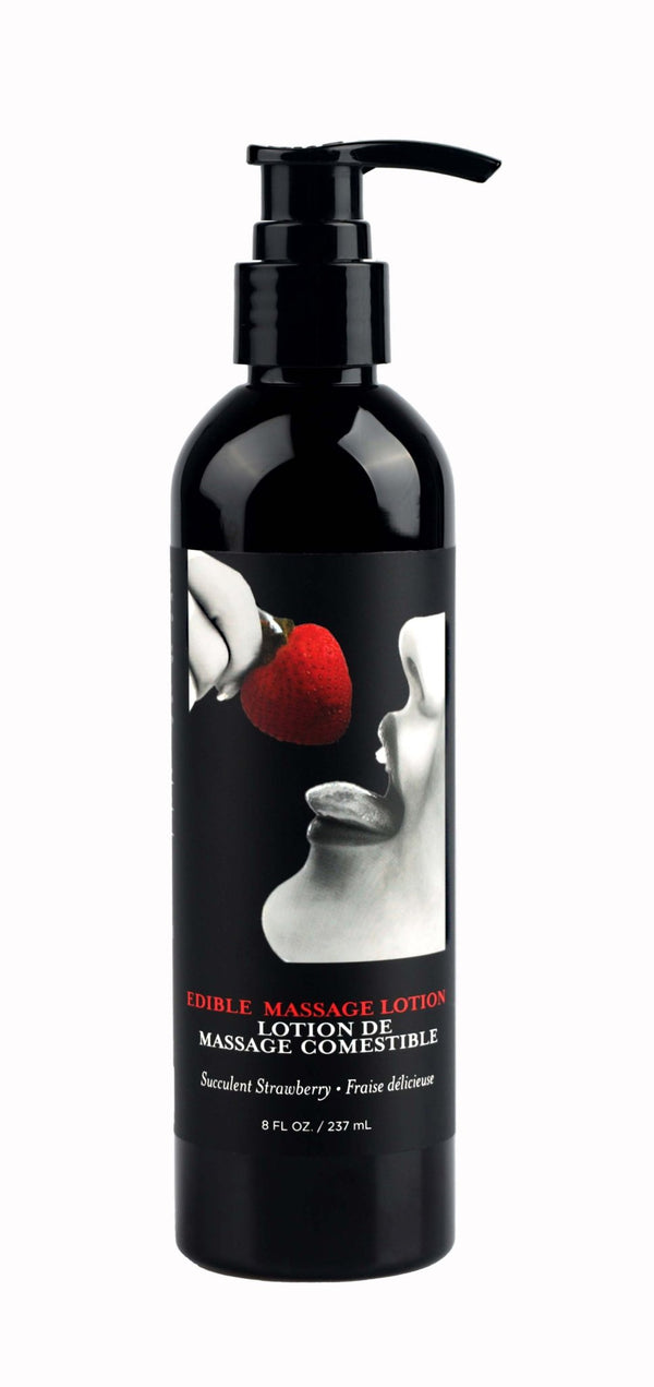 Edible Massage Lotion - Strawberry - 8 Fl. Oz. - US Stores