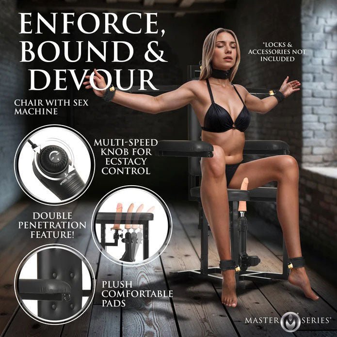 Enforcer Chair With Sex Machine - US Stores