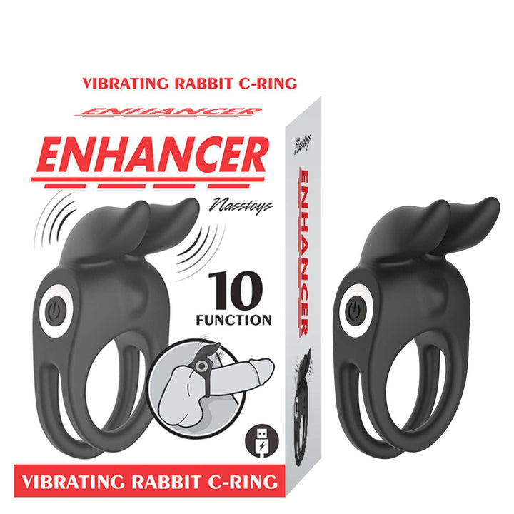 Enhancer Vibrating Rabbit C - Ring - Black - US Stores