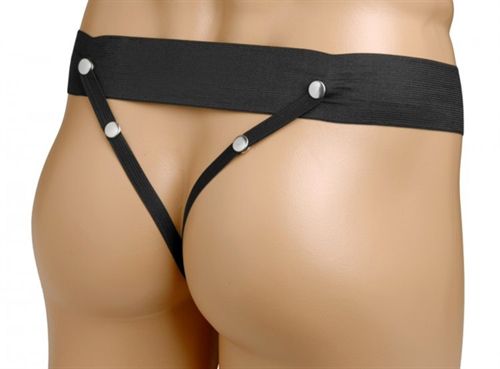Erection Assist Hollow Strap on - Black - US Stores