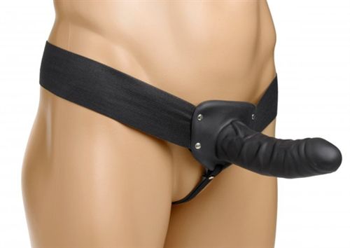 Erection Assist Hollow Strap on - Black - US Stores