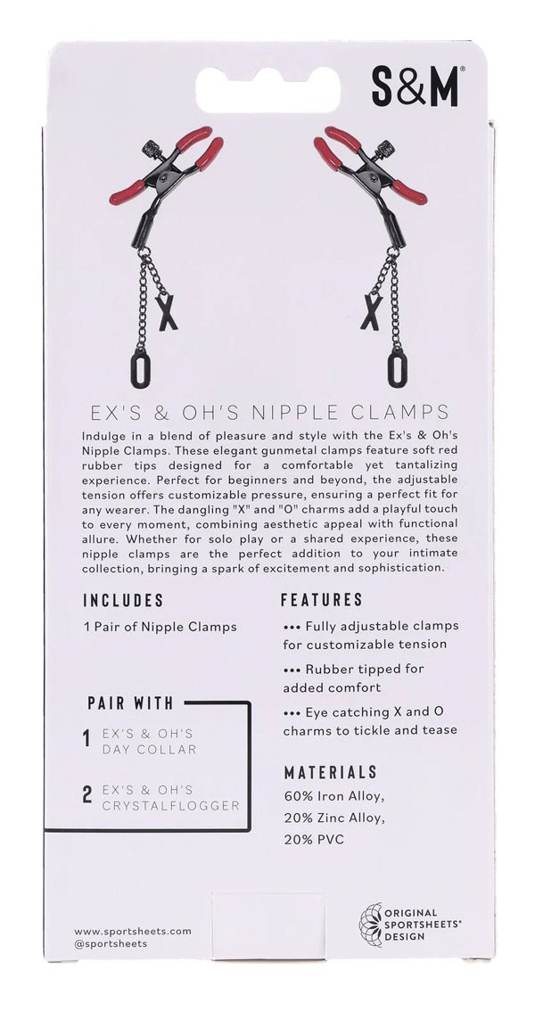 eX's and Oh's Nipple Clamps - US Stores