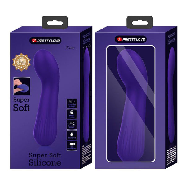 Faun Rechargeable Vibrator - Purple - US Stores