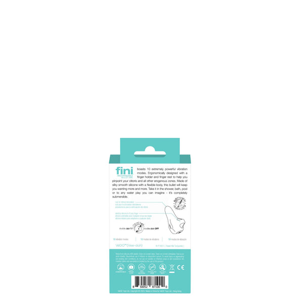 Fini Rechargeable Bullet Vibe - Turquoise - US Stores