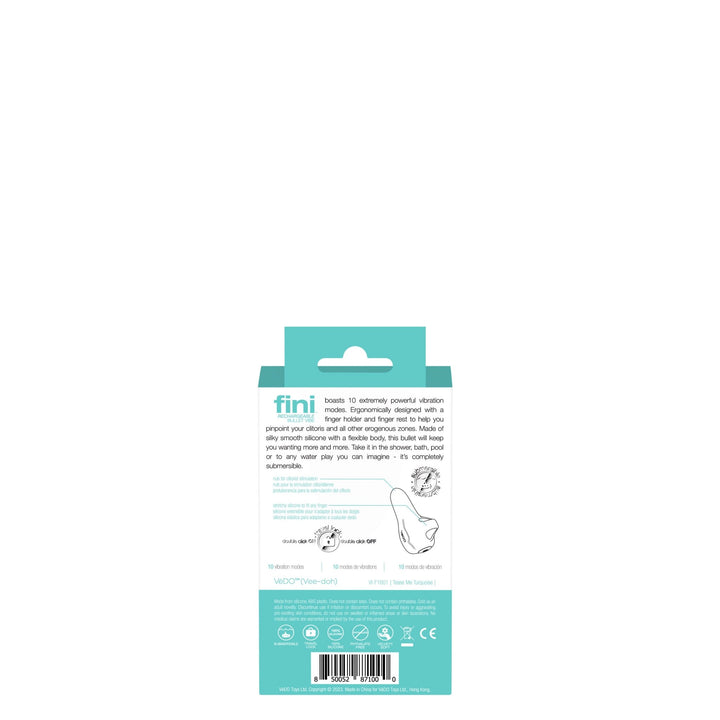 Fini Rechargeable Bullet Vibe - Turquoise - US Stores