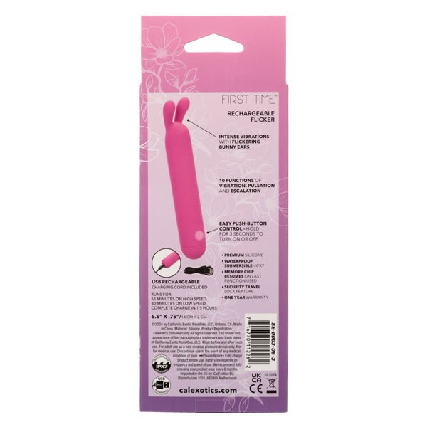 First Time Rechargeable Flicker - Pink - US Stores