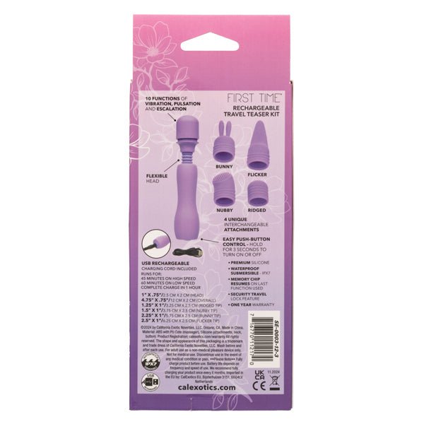 First Time Rechargeable Travel Teaser Kit - Purple - US Stores