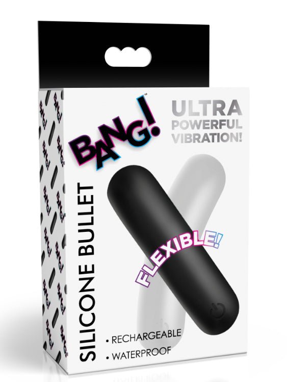 Flexible Silicone Bullet - Black - US Stores