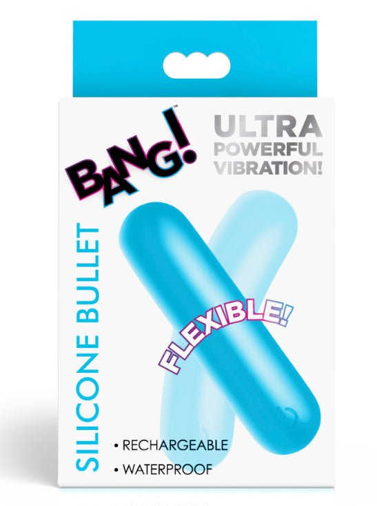 Flexible Silicone Bullet - Blue - US Stores