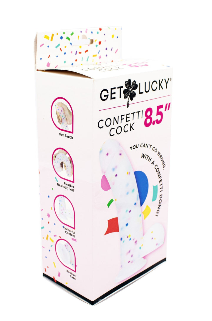 Get Lucky Confetti Cock - 8.5 Inch - US Stores