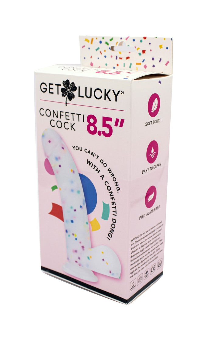 Get Lucky Confetti Cock - 8.5 Inch - US Stores
