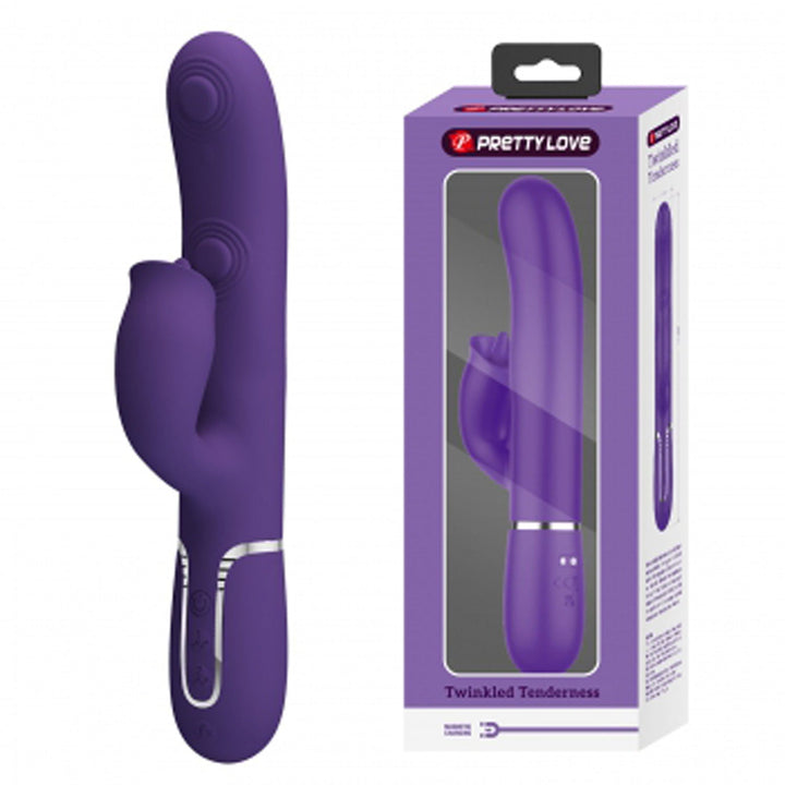 Gigi Twinkled Tenderness Rabbit Vibrator - Purple - US Stores