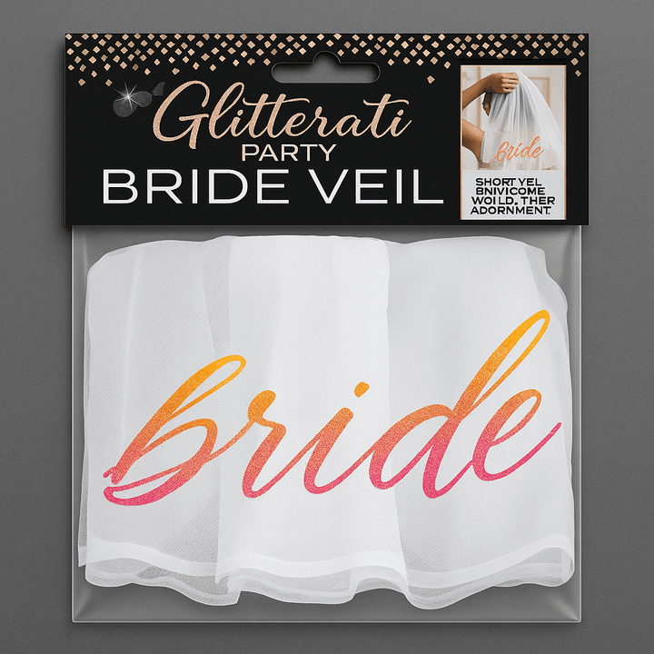 Glitterati Bride Veil - White - US Stores