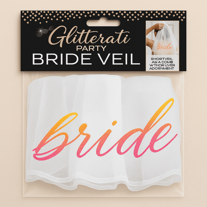 Glitterati Bride Veil - White - US Stores