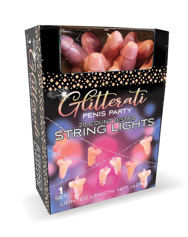 Glitterati Penis String Lights - 20 Lights - US Stores