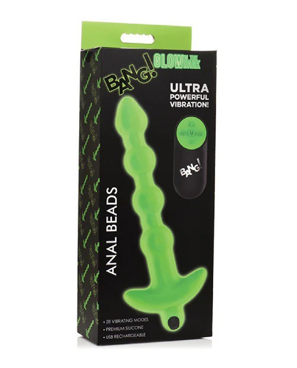 Glow in the Dark Anal Beads - Green - US Stores